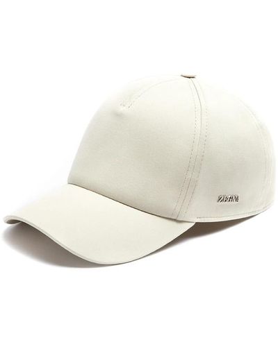 ZEGNA Cappellino da baseball in cotone elegante - Bianco