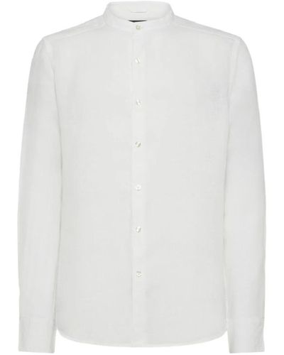 Peuterey Camicia bianca con colletto alla mandarin - Bianco