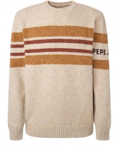Pepe Jeans Round-Neck Knitwear - Natural