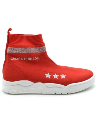 Chiara Ferragni Shoes > sneakers - Rouge