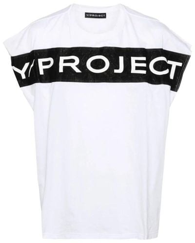 Y. Project Weiße t-shirt 204ts010 j127