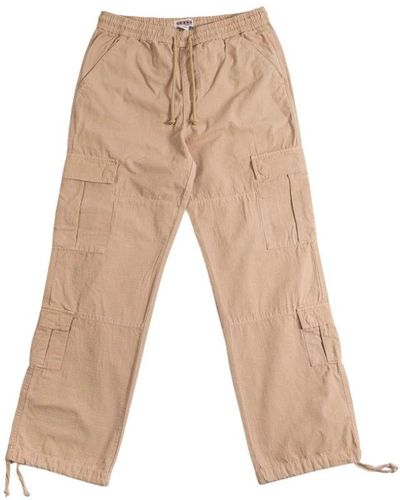 Guess Straight Trousers - Natural