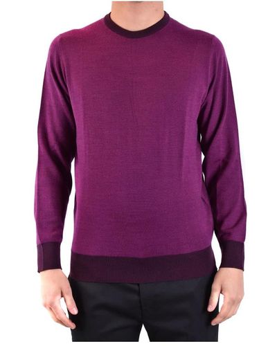 Drumohr Round-Neck Knitwear - Purple