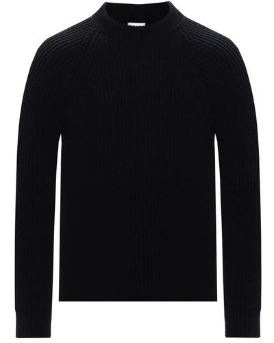 Saint Laurent Round-Neck Knitwear - Black