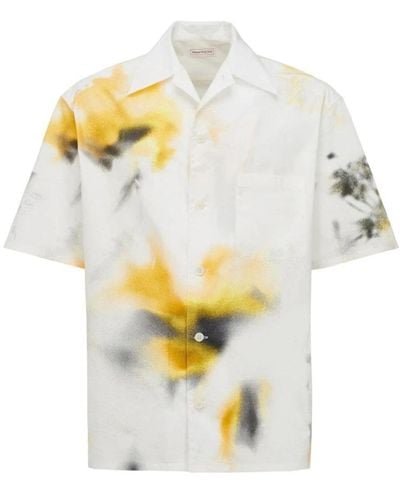 Alexander McQueen Short Sleeve Shirts - Metallic