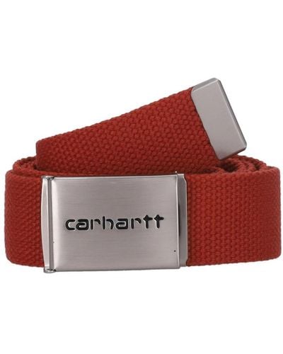 Carhartt Chrome clip gürtel für männer - Rot