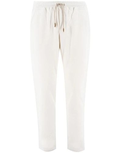 Eleventy Straight pantaloni - Bianco