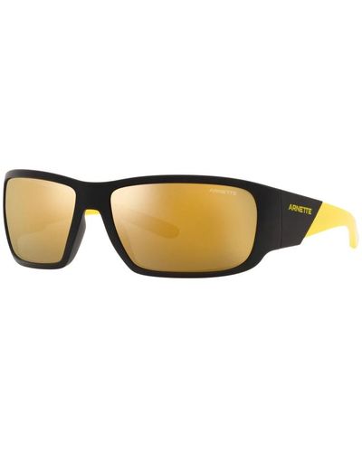 Arnette Matte black yellow/gold occhiali da sole snap ii - Giallo