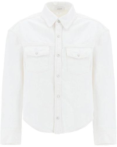 Wardrobe NYC Klassische jeansjacke - Weiß