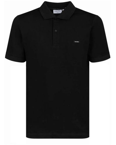 Calvin Klein Schwarzes thermo tech pique polo shirt