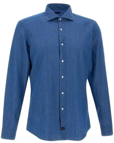 Fay Formal Shirts - Blue