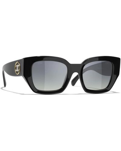 Chanel Schwarze sonnenbrille mit zubehör,ch5506 c71483 sunglasses