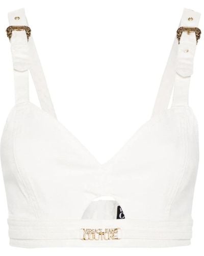 Versace Sleeveless Tops - White