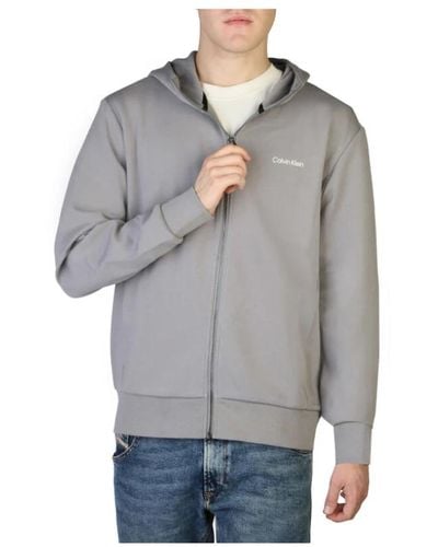 Calvin Klein Sweatshirt mit reißverschluss - herbst/winter kollektion - Grau