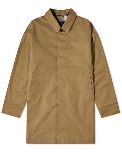 Barbour Single-Breasted Coats - Natural