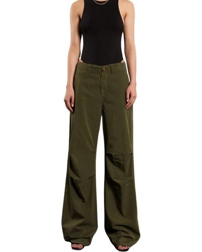 3x1 Trousers > wide trousers - Vert