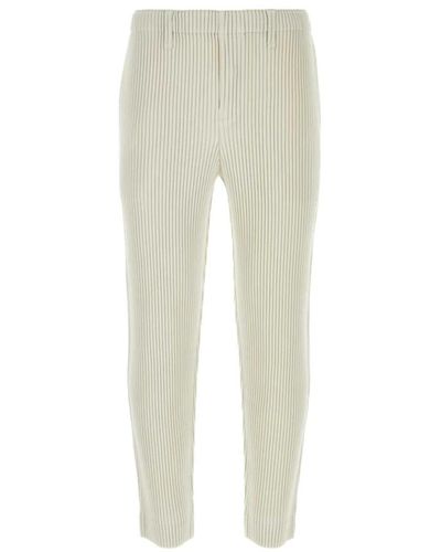 Issey Miyake Trousers > slim-fit trousers - Neutre