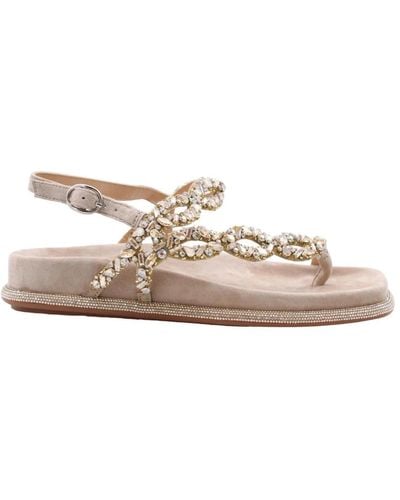 Alma En Pena. Flat Sandals - Pink