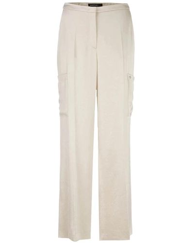 Marc Cain Straight Trousers - Natural