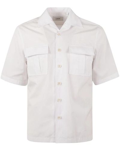Lardini Short Sleeve Shirts - White
