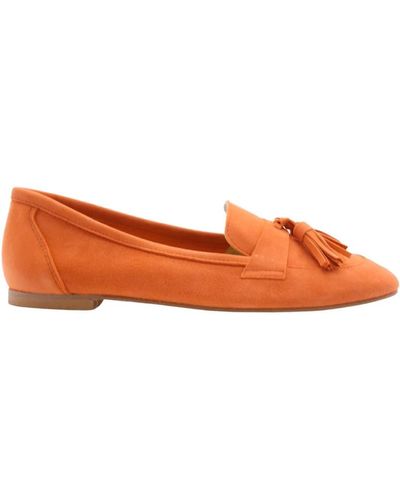 CTWLK Elegantes baccarat loafers - Naranja
