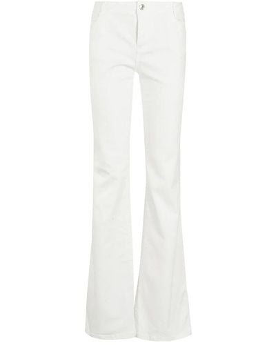 Ermanno Scervino Klassische bootcut jeans für frauen - Weiß