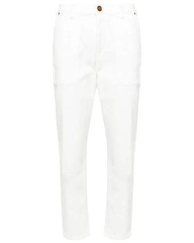 Pinko Cropped Jeans - White
