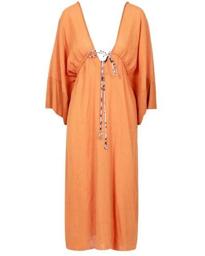 Ottod'Ame Maxi Dresses - Orange