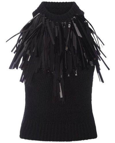 Jil Sander Round-Neck Knitwear - Black