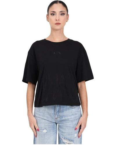 Armani Exchange Tops > t-shirts - Noir