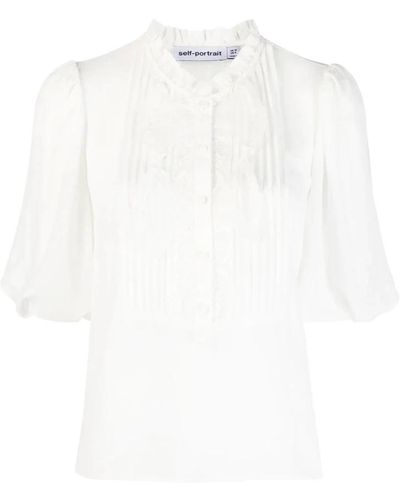 Self-Portrait Blouses - White