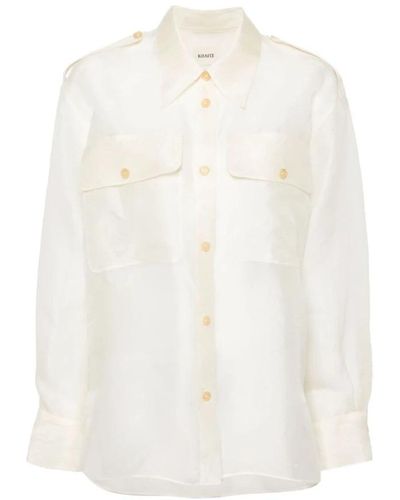 Khaite Elegant missa top shirts - Weiß