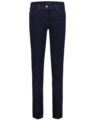 Betty Barclay Basic-jeans mit aufgesetzten taschen - Blau
