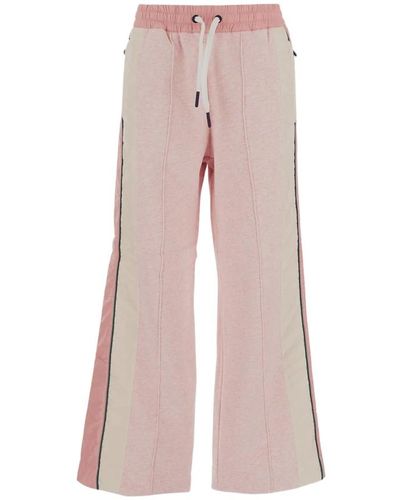 Moncler Wide Trousers - Pink