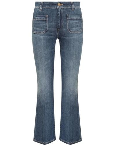 The Seafarer Ausgestellte high-waist-blaue jeans