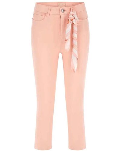 Guess Trousers > cropped trousers - Rose