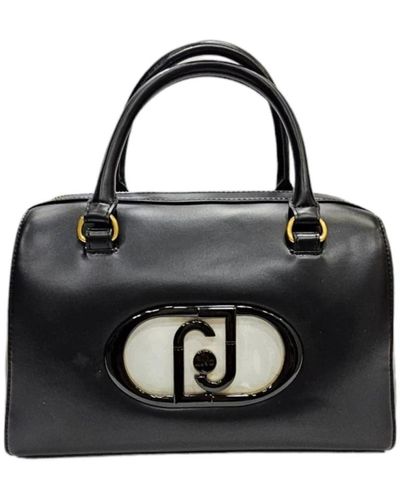 Liu Jo Handbags,stilvolle handtasche mit lj-buchstaben,handtasche mit metall-logo - Schwarz