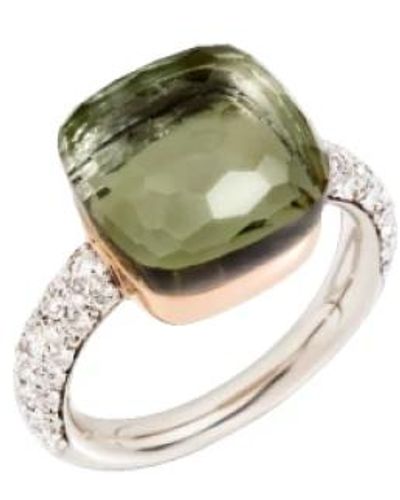 Pomellato Prasiolith diamant gold ring - Grün