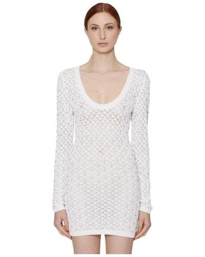 John Richmond Dresses > day dresses > knitted dresses - Blanc