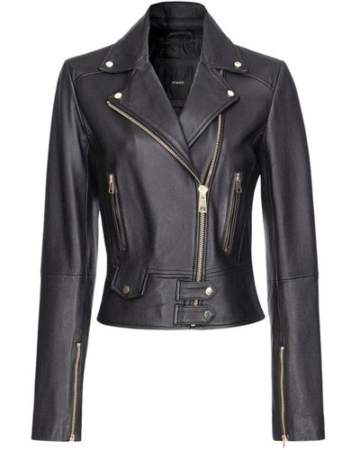 Pinko Jackets > leather jackets - Noir
