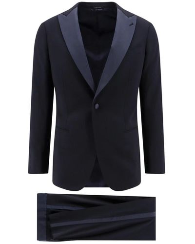 GIORGIO Icon soho slim fit tuxedo in lana vergine - Blu