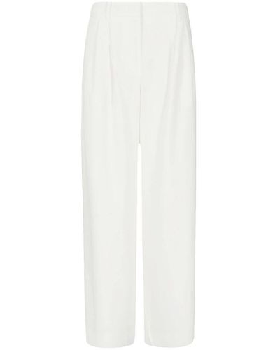REMAIN Birger Christensen Pantalones anchos y plisados elegantes - Blanco