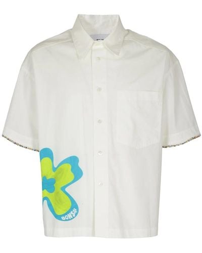 Bonsai Crop button shirt - Weiß