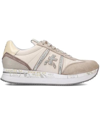 Premiata Beige conny sneakers,sneakers,hohe sneakers conny in blush - Weiß
