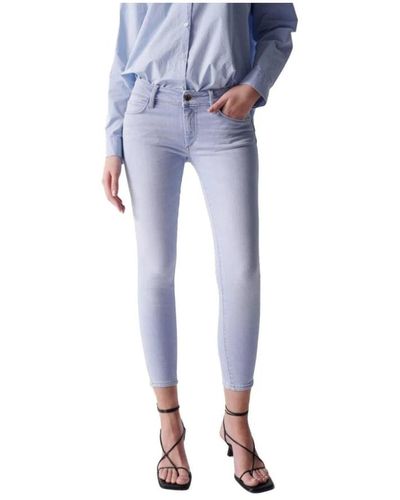 Salsa Jeans Push up wonder skinny cropped jeans - Azul