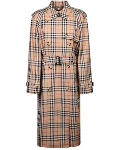 Burberry Coats > trench coats - Neutre
