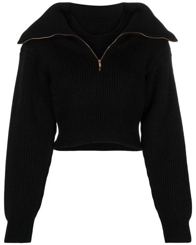 Jacquemus 213kn 51213220990 wool sweater - Negro