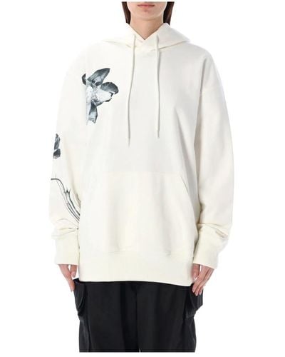Y-3 Flores hoodie - Blanco