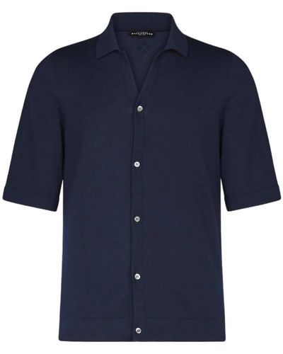 Ballantyne Short Sleeve Shirts - Blue