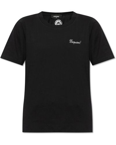 DSquared² T-shirt mit logo - Schwarz